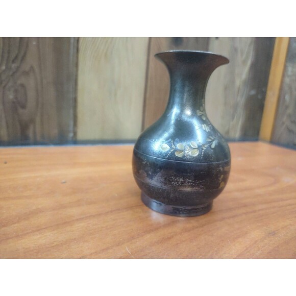 Antique Vase Pitcher Osborn & Co Quadruple Silver Plate Etched - Picture 3 of 8